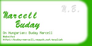 marcell buday business card